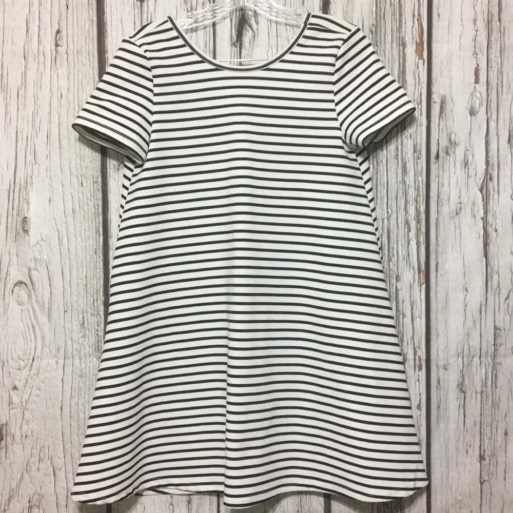 Olivaceous striped dress